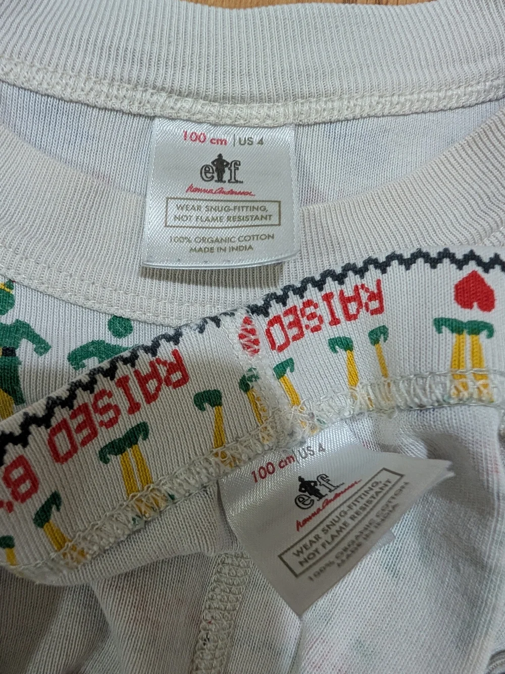 Hanna Andersson Long Sleeve Holiday Elf Pajamas 100 4T Organic Cotton